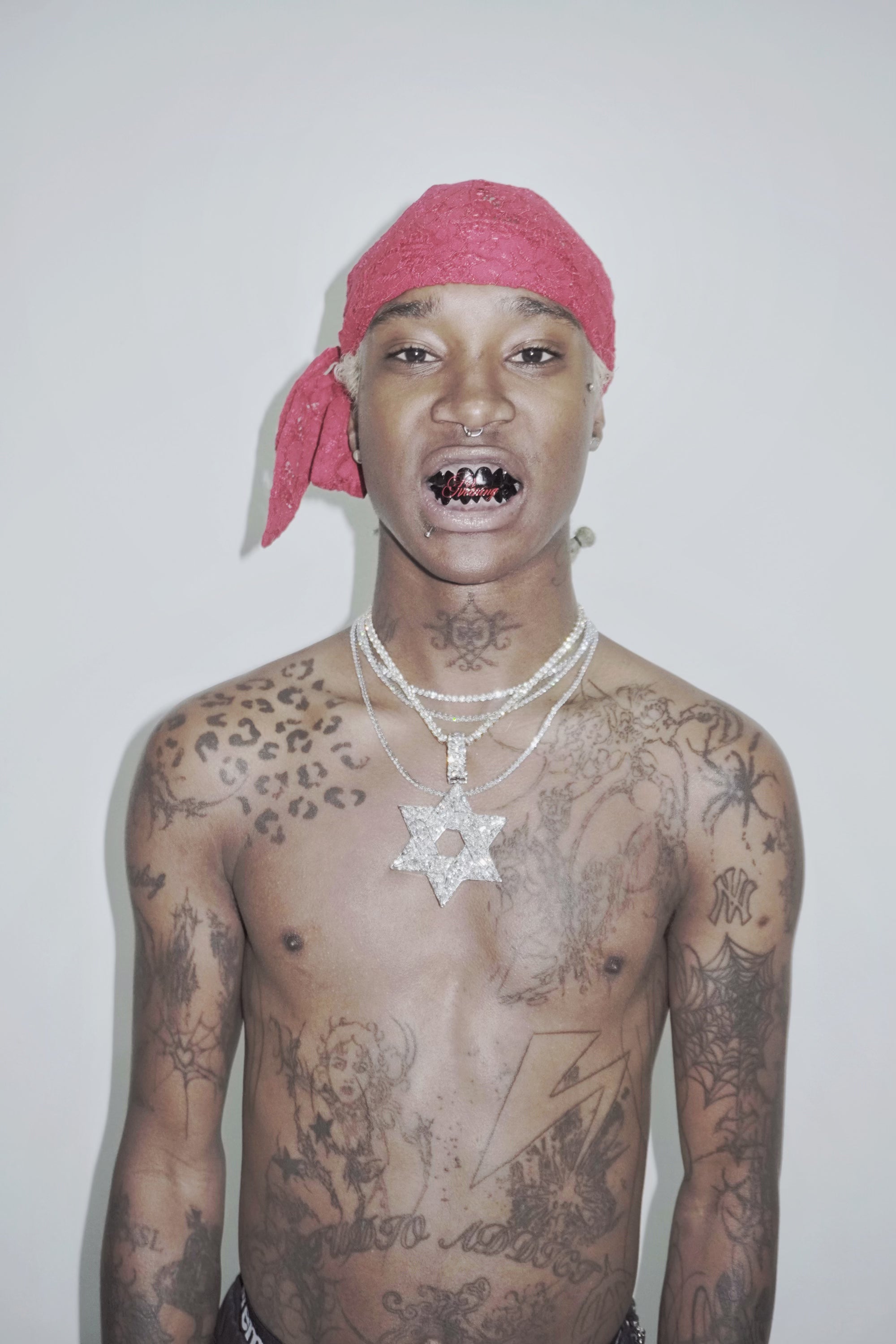 Red Lace Durag
